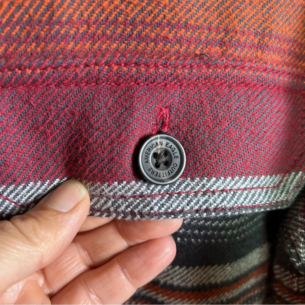 American‎ Eagle jacket men's medium sherpa southwestern heavy blanket gorpcore